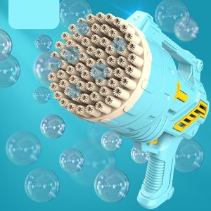 Pomperos Toys Bubble Gun Rocket 69 Hål Rocket Bubbles Machine Launcher Form Automatisk fläkt Tvål Toys Children Barn Toy Gift