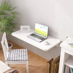 Folding Computer Desk Invisible Wall Hanging Design Small Apartment Kitchen Table Creative Home Office Solution