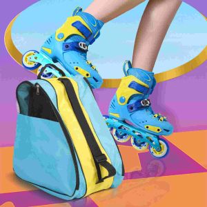 Sneakers dla dzieci z plecakiem buty buty torba wałka do przechowywania nylon nylon inline organizator dzieci