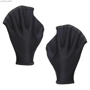 Аксессуары для дайвинга Aquatic Fit плавающие перчатки Печатные плавающие перчатки теплые ручные весла с толстыми лезвиями Y240410