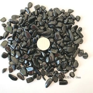 100g Black Tourmaline Stone Crystal Healing Blue Small Gravel Quartz Mineral Landscape Fish Tank FlowerPot Garden Home Ornament