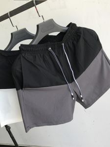 Calça masculina de verão esportes de seda esportes finos shorts casuais soltos