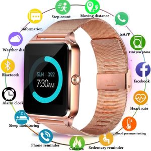 Simes Z60 Sim Card Bluetooth Smartwatch Relogio Inteligente GT08 Plus ReloJ Inteligente PK Band Fitness Watch