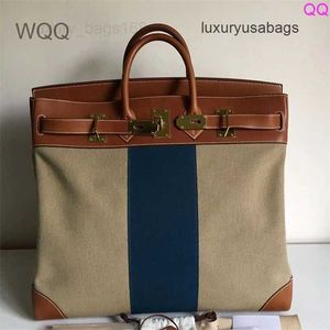 Designer handväskor 50 cm totes väskor äkta läder kapacitet affärsresa bagagepåse canvas väska bärbar resväska stor storlek wn-o8dx