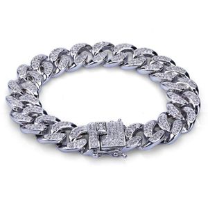 Fashion Gold Color Plated Micro Pave Cubic Zircon Bracelet All Iced Out New night club men braclets hip hop bracelets9303560