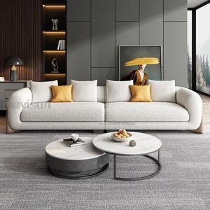 Solid Wood Lamb Velvet Sofa Italian Minimalist Small Apartment Living Room Modern Custom Fabric White Loveseat Couch Furniture