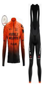 Racing Sets 2021 Winter HUUB Ribble Weldtite Jersey 20D Cycling Wear Ropa Ciclismo MENS Thermal Fleece Pro BICYCLING Maillot Culot5596887