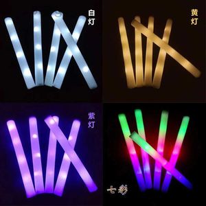 LED RAVE Toy Music Dancing Performance Party Supplies Festival Decorations Rekvisita LED Glow Foam Stick Cheer Tube Light Glow in the Dark 240410