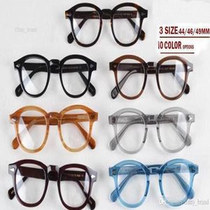 Novo design Lemtosh Eyewear Johnny Depp óculos de óculos de sol quadros de alta qualidade Round Sunglases Frame Arrow Rivet 1915 S M L Size273T