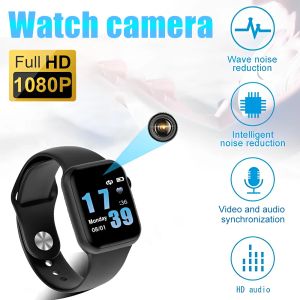 Смотреть 4256GB Smart Watch 1080p Mini Camera Audio Videio Recorder Интеллектуальный видеоролик с высоким уровнем шума снижение записи Smart Watch