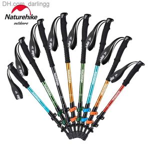 Pólos de trekking pólos de trekking pólo de caminhada de natureza de 1 peça adulta e infantil dobrável e extensível pólo de caminhada alpstock alpstock ultra leve para caminhada Poleq