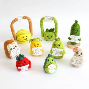 New Funny Expression Potato Doll Positive Energy Woolen Handwoven Cucumber Pendant Pendant Positive Card Factory Wholesale Stock