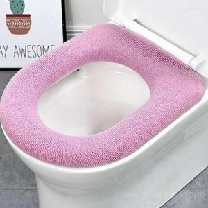 Toilet Seat Covers Mat Pad Comfortable Winter Bathroom Accessories Cover Soft Breathable Household Supplies