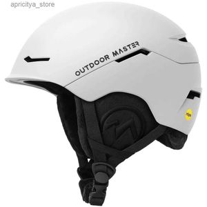 Helme im Outdoormaster Elch MIPS Ski Helm - Schneesporthelm Snowboardhelm für Männer Frauen Jugend L48