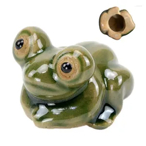 Pokrywy toaletowe Cute Frog Curt Caps o tematyce żaba wystrój łazienki dekoracyjne porcelanowe akcesoria