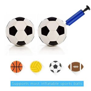 10st 6 tum bollpump set med 7 nålar 1 munstycke 1 slang Effektiv luftpump för fotbollsbasket volleyboll -iator