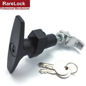 T Handle Cabinet Lock Black with Keys for Train Plane Locker Electrical Cabinet Rarelock MMS201 g