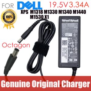 Adapter Original 19.5V 3.34A Laptop AC Adapter för Dell XPS 1330 1340 1440 M1318 M1330 M1340 M1440 M1530 X1 Laddare