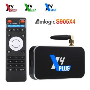 Box ugoos x4 pro TVBox 4GB 32GB x4 Plus Amlogic S905X4 Android 11 Smart TV Box BT4.0 1000M X4 Cube Set Top Box 4K Player Media Player Player Player