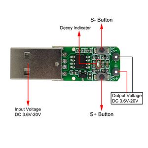 USB Type-C PD DeCoy Trigger Board PD2.0 3.0 QC 2.0 3.0 Moderkort Modulen Strömförsörjningsspänning Testare DC 5V 9V 12V 15V 20V