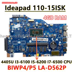 Placa -mãe BIWP4/P5 LAD562P PARA LENOVO IDEAPAD 11015ISK Laptop Motherboard com 4405U i36100 i56200 i76500 CPU 4GBRAM 100% Trabalho 100%