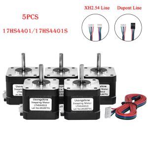 5pcs NEMA17 Step Motor 17HS4401 1.8 ° 0.42N.M 1.5A 42bygh 4 LEAD 3D Yazıcı CNC Freze Makinesi Lazer Gravürcüsü