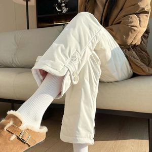 Women's Pants Chinese For Winter Outerwear Fashion 2024 Lengthened Large Straight Leg Wide