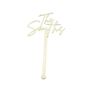 Supplies 50*Personalized Name Drink Stirrers Wedding Drink tags Custom Hand Lettered Calligraphy Stir Swizzle Sticks Cocktail Bar Sticks LL