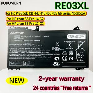Батареи Dodomorn RE03XL Батарея ноутбука для HP Probook 430 440 445 450 455 G6 Series HSTNNDB9N HSTNNUB7R L324072B1 L324072C1 RF03XL