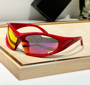 Kalkan Güneş Gözlüğü Kırmızı/Kırmızı Ayna Kadınlar İçin Erkekler Yaz Sunnies Gafas De Sol Tasarımcı Güneş Gözlüğü Tonları Occhiali Da Sole UV400 Koruma Gözlük