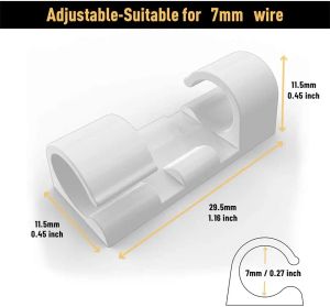 20 100 pacchetti Adesivi Organizzatore del cavo dell'adesivo Clips Cavo Cavo Drop Porta del cavo Gestione Clip Filo Filler Filler Fissaggio Auto