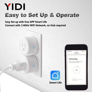 UK EU US Wifi Smart Socket Plug Electric Wall Gsm Power Socket Plugs Outlet Timer Voice Tuya Remote Control Smart Home