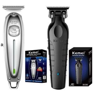 TRIMMERS ORIGINALE Kemei Full Metal Professional Hair Trimmer for UOMINE BEARD TRIMMER ELETTRICE BARBER CLAPPER COLLARE MACCHINA