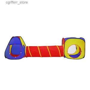 Leksakstält multifunktionellt lätt att bära utomhus campingtält för barn baby på sommaren avtagbar lång tunnel färg leksak boll pool inomhus l410