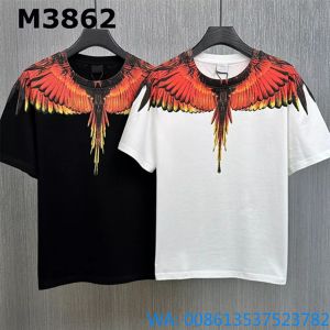 Marce Cotton Men's and Women's T-shirt New Black and White Men's T-shirt Fashion Casual Print Style M-3XL Summer European and American Short Sleeved Shirt LB3862