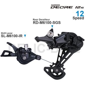 Shimano Deore M6100 SLX 12速度グループセットシフターSL-M6100 SL-M7100リアデレイラーRD-M6100-SGS 1X12速度元の部品