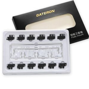 Keyboards Gateron Black Plattenhalterung Stabilisator Satellitenachse 2U 6.25U 7U Silber plattiert Stahldraht für MX -Tastaturplatten