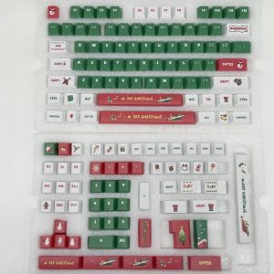 Combos 140 Keys/Set Geometry Cake Motyw świąteczny Keycap Pbt Keycaps Profil Cherry Dye Sublimation ISO Wprowadź klawiaturę mechaniczną