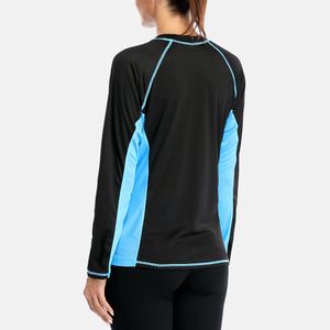 Charmleaks Frauen schnell trocknende Hemden Langschläfe Hautausschlag Wache Wanderung Top Running Byking Shirts Rashguard UPF 50+ Strandbekleidung