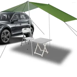 Tält och skyddsrum 5Color 400x220cm Portable Car Side Awning Waterproof Tarp Tält Outdoor Camping Sun Shelter Canopy tak