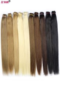 16QUOT28QUOT 100G One Piece set100 Brasilian Remy Clipin Human Hair Extensions 5 Clips Natural Straight7996664