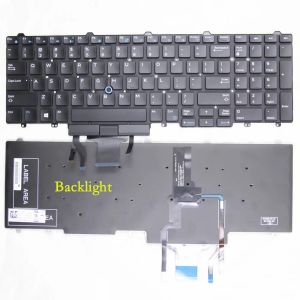 Tangentbord 100%Original USA för Dell Latitude E5550 E5570 E5580 E5590 E5591 Precision 3510 7510 7710 7720 7520 3520 3530 P48F P53F Tangentbord