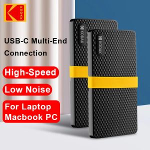 Sürücüler Kodak Orijinal Harici SSD sabit sürücü disko Duros Externo USB 3.1 Taşınabilir SSD 256GB 512GB 1TB 2TB Dizüstü bilgisayarlar için mini sabit sürücü
