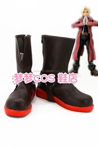 Fullmetal Alchemist Edward Elric Anime Characters Shoe Cosplay Shoes Boots Party Costume Prop Prop