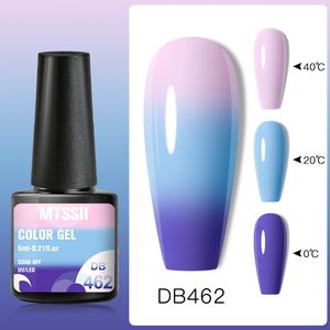 Mtssii Thermal Gel Nail Polish 3 Layers Temperature Shiny Color Changing Semi Permanent Varnish Soak Off UV LED Nail Gel Polish