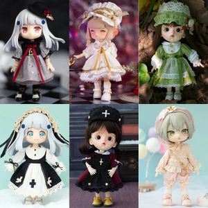 Ob11 docka suki ins klädkjol docka prinsessan klänning kostym doll maid klänning för ymy penny obitsu11 molly1/12 bjd docka 240329