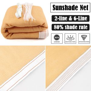 Thicken Anti-UV HDPE Fabric Outdoor Awning Pergola Sun Canopy Terrace Balcony Safety Privacy Net Swimming Sun Shade Net