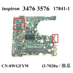 Scheda madre WGFYW per Dell Inspiron 15 3476 3576 Laptop Motherboard 178411 WX2RR con I3 CPU CN0WGFYW 2160890010 DDR4