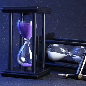 60 Minuten 8 06 Zoll Bunte Sandglas Sandglas Sanduhr Timer Holzrahmen kreatives Geschenk moderne Wohndekoration Ornamente1792