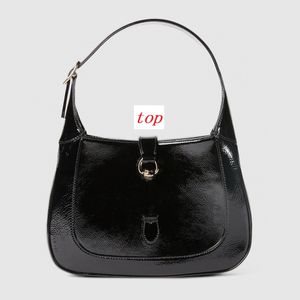 Дизайнерские сумки женская сумка на плечах патентная кожаная сумка стиль полумесяца и дизайн моды, мессенджер, 782849